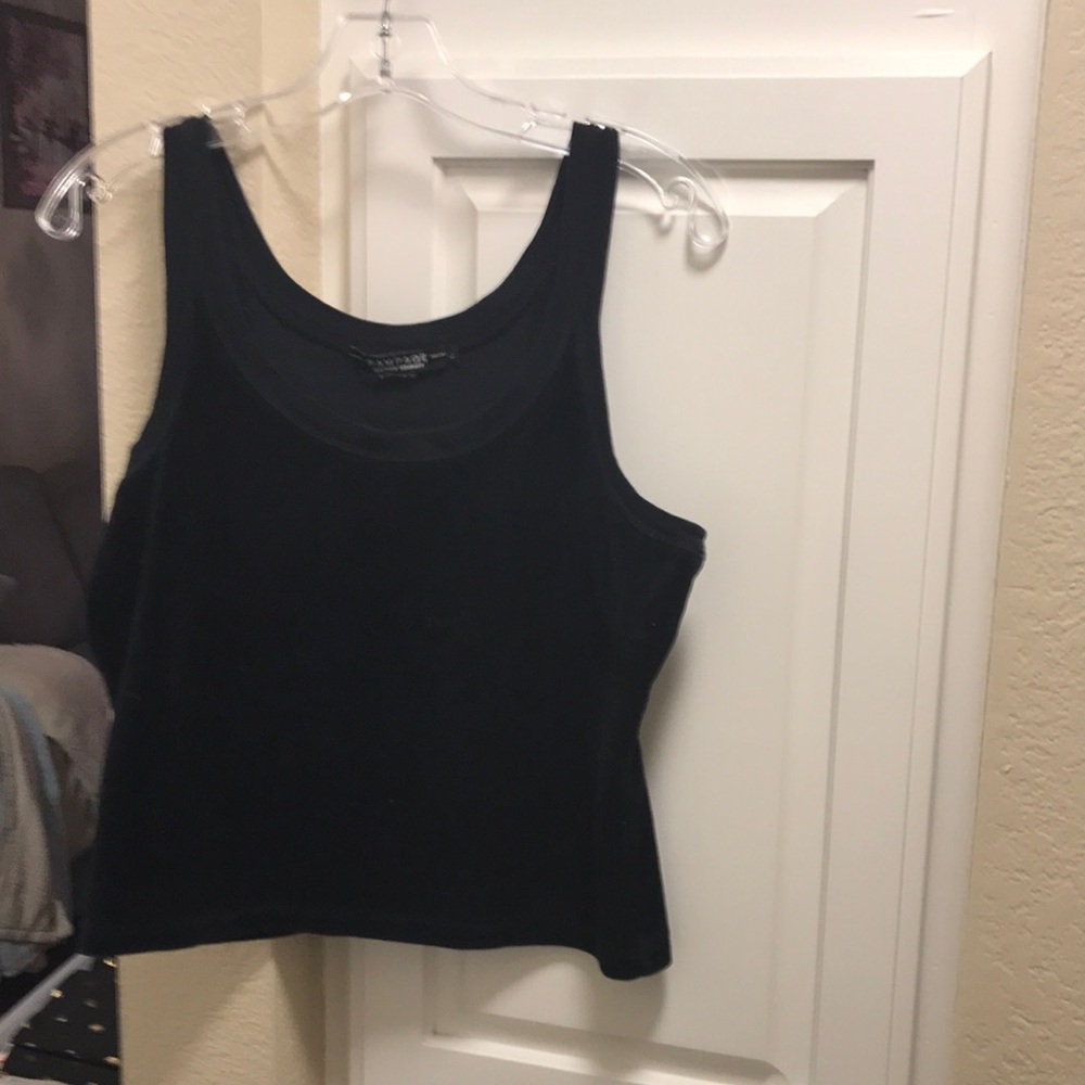 3 for $15 🦋🦋 Vintage Y2K Rampage black velour tank top